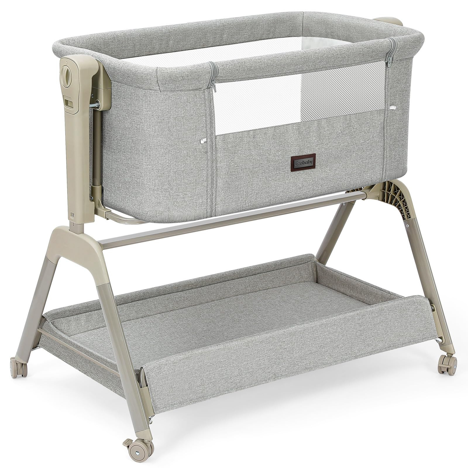 Ezebaby Baby Bassinet Bedside Crib, 3-in-1 Rocking Bassinets Bedside Sleeper with Comfy Mattress ... | Amazon (US)