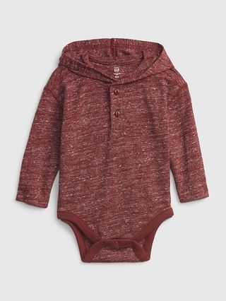Baby Softspun Hoodie Bodysuit | Gap (US)