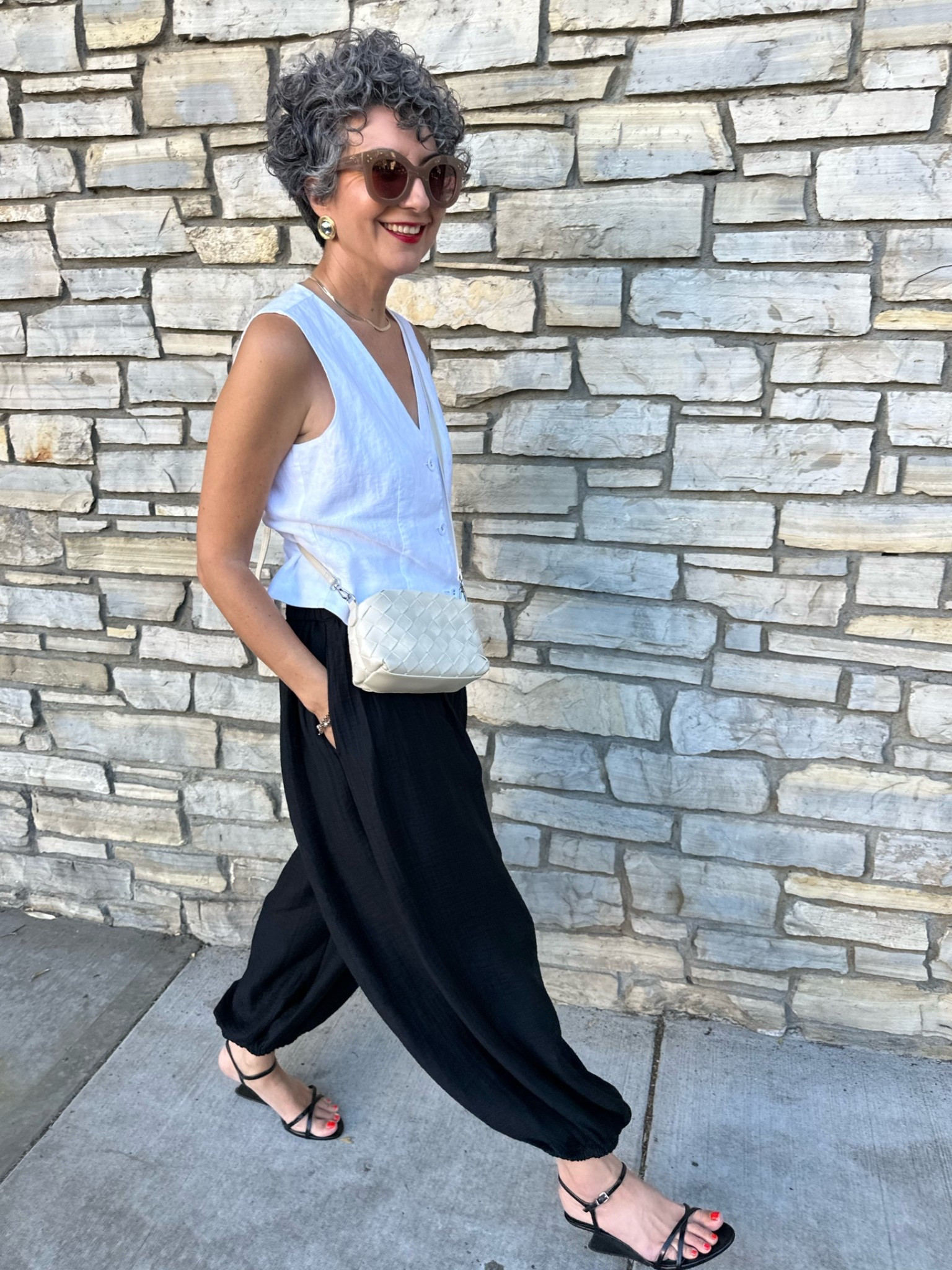 Birthday Date Night Outfit - wearing a small in both pants and vest! Shoes are older Zara!

#LTKootd #LTKgrwm