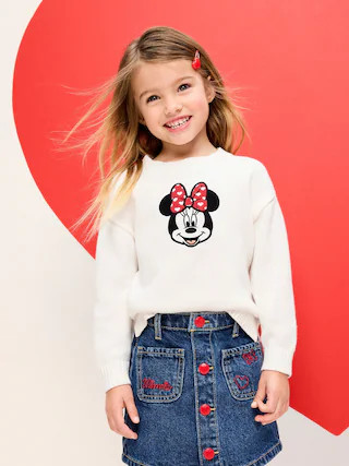 Old Navy x Disney Minnie Mouse Pullover Sweater for Toddler Girls | Old Navy (US)
