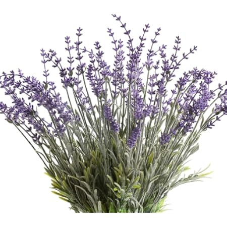 Butterfly Craze Lavender Artificial Flower Stems - UV-Protected Outdoor Artificial Plants - Plastic Flowers for Outdoors - Floral Picks for Weddings & Centerpieces - 4 Pack, 14.5"-16.5" | Amazon (US)