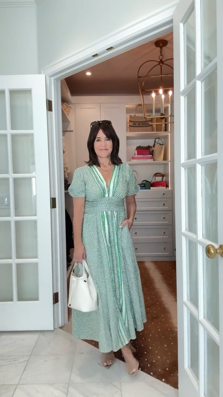 This green dress is so pretty! I could see wearing it in Europe with white sneakers! @anthropologie #anthropartner

#LTKStyleTip #LTKOver40 #LTKSeasonal