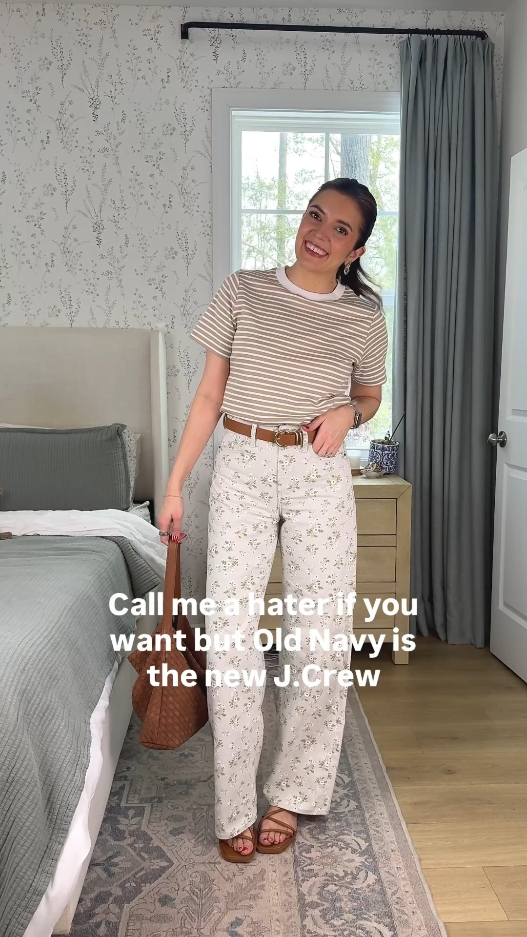 Old navy spring outfits that look like they hopped right out of a Jcrew catalog. I’m 5’7” and a typical size 2-4 or 26 jeans. I’m wearing a 2 tall or small tall in all pants. Size small tops. All on sale!! 

#LTKTall #LTKSaleAlert #LTKOver40