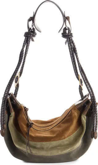 Isabel Marant Medium Maia Colorblock Suede Shoulder Bag | Nordstrom | Nordstrom