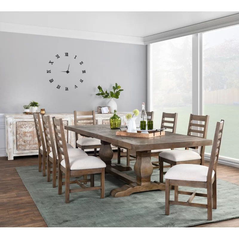 Kinston Extendable Pine Solid Wood Dining Table | Wayfair North America