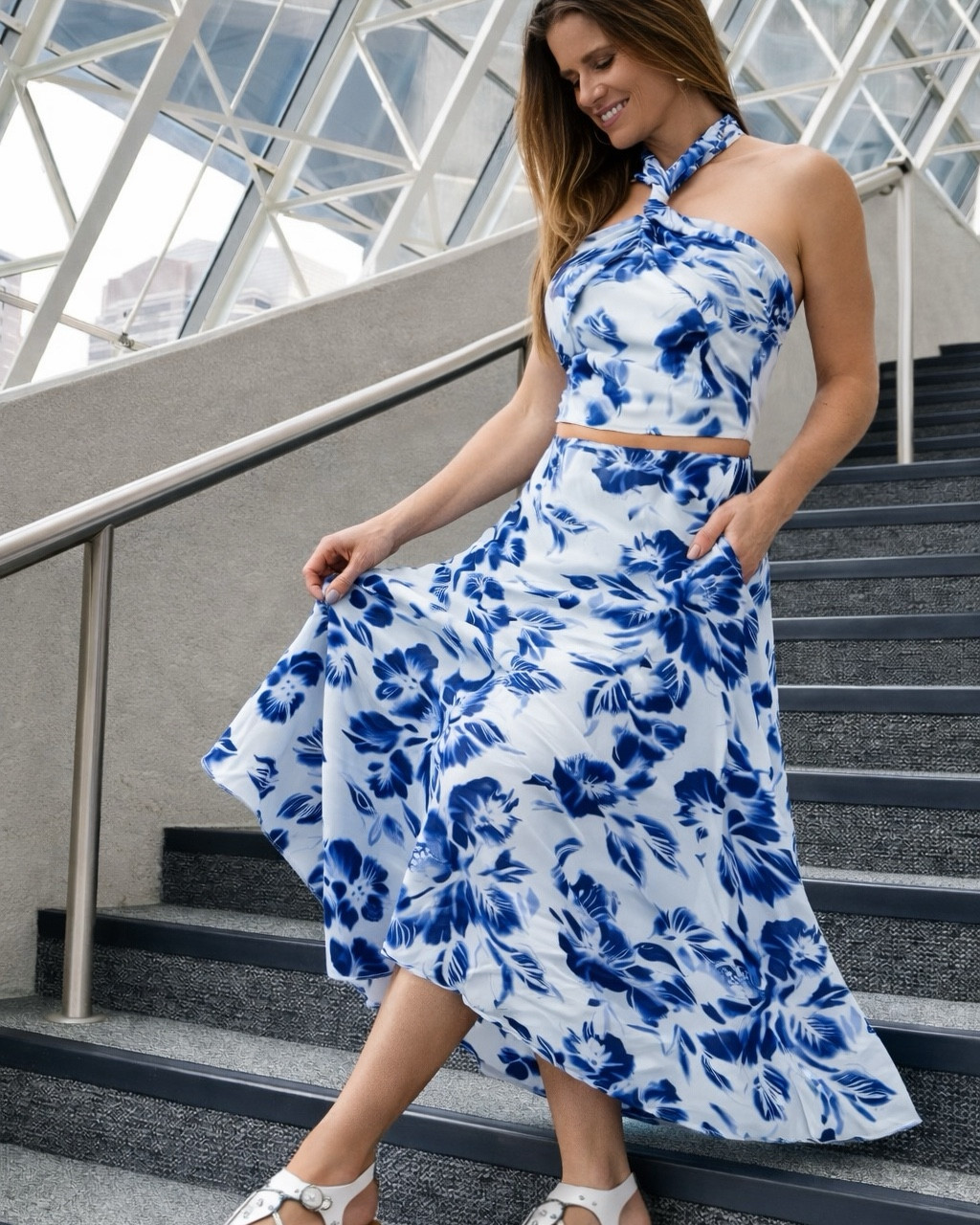 This set is everything! 💙
The blue floral matching set from Abercrombie is perfect for spring. The convertible scarf top can be styled multiple ways and has a built-in bra for easy wear, paired with a high-rise flowy maxi skirt that moves beautifully. 
Both pieces are 25% off during the March sale, making this the perfect chic set to grab now. 💙🩵 
One of my favorites! 

@abercrombie 

#abercrombiestyle #LTKtrending

#LTKSaleAlert #LTKSpringSale #LTKootd