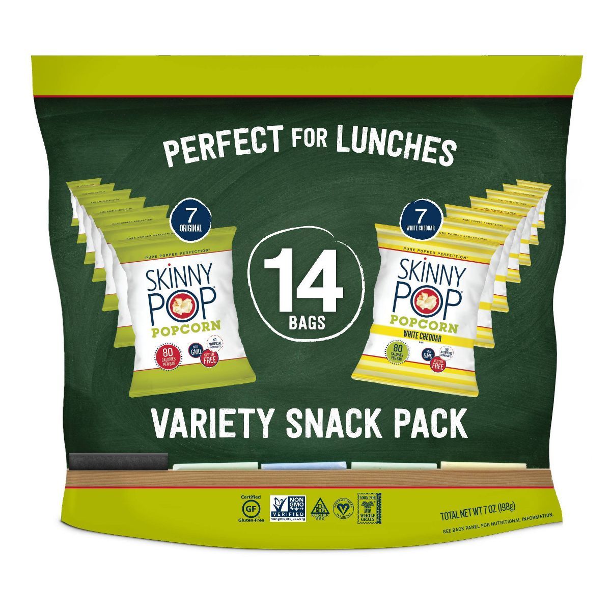 SkinnyPop Multipack with Cheddar and Original Popcorn - 14ct | Target