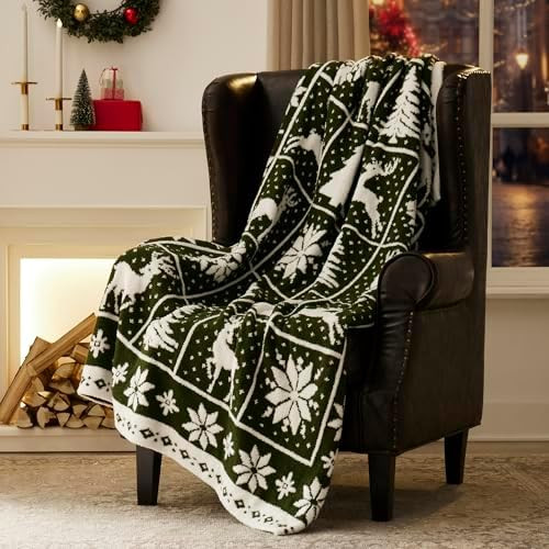 Super Soft Christmas Throw Blanket for Couch Bed Living Room Decor, Fuzzy Fluffy Fleece Cozy Like... | Amazon (US)