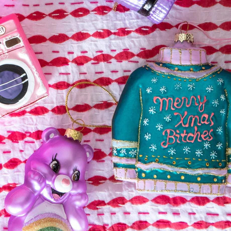Furbish Studio - Merry Xmas Bitches Christmas Sweater Ornament | Furbish Studio