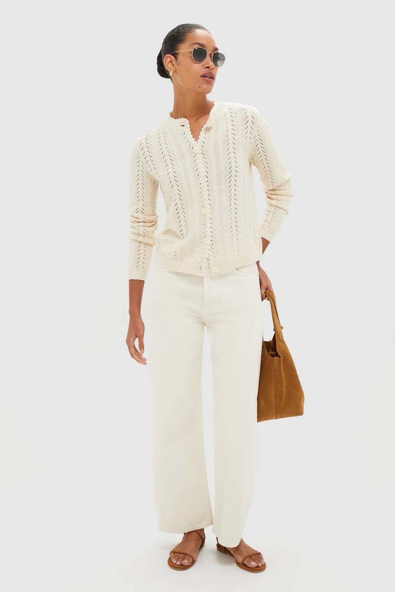 Brown Rice High Rise Wide Leg Ren Jean | Tuckernuck (US)