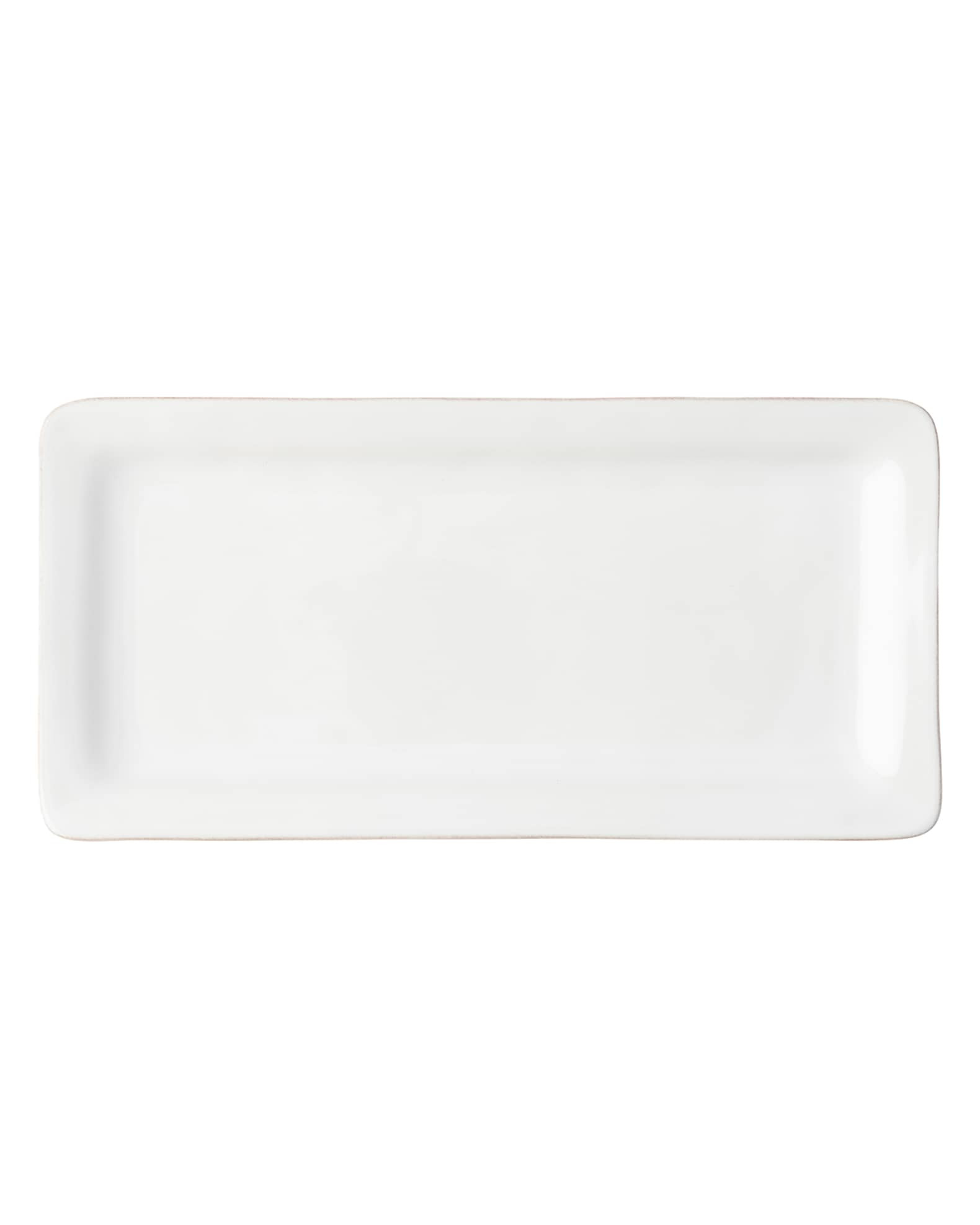 Puro 15" Rectangular Appetizer Platter - Whitewash | Neiman Marcus