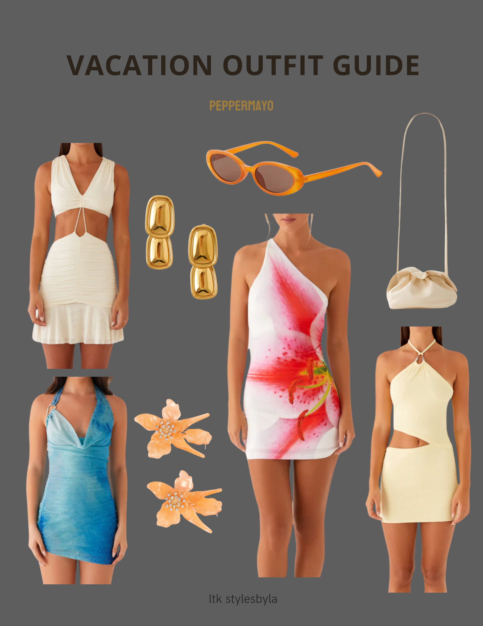 🌸 Spring Break Ready with PepperMayo! 🌸

Dreaming of sunny days and beachside getaways? 🌴✨ This PepperMayo dress is the perfect fit for your next vacation! Whether you're lounging by the pool or heading out for a night of fun, this outfit has you covered. 😍👗

Check out my vacay spring break outfit ideas with PepperMayo—from beachy vibes to chic nights out, it’s all in this style guide! 💕🌞

Tap the link to shop my look and get ready to slay your spring break in style! 💃👜

#PepperMayo #SpringBreakOutfit #VacayStyle #SpringBreakLooks #PepperMayoStyle #VacationOutfit #OutfitInspo #LTKStyle 

 #LTKSeasonal #LTKStyleTip #LTKTravel