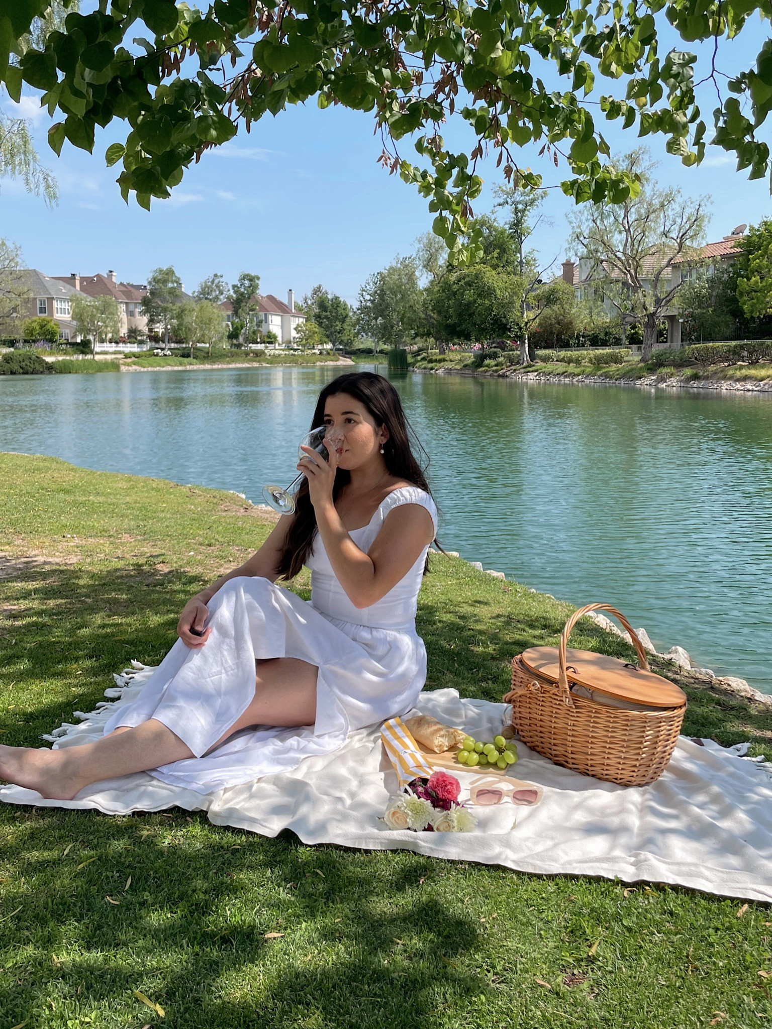 summer picnic aesthetic, cottagecore aesthetic, picnic outfit, picnic basket, cute picnic basket, linen set

#LTKSeasonal #LTKstyletip #LTKunder100