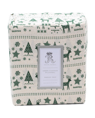 Scandanavian Flannel Sheet Set | TJ Maxx