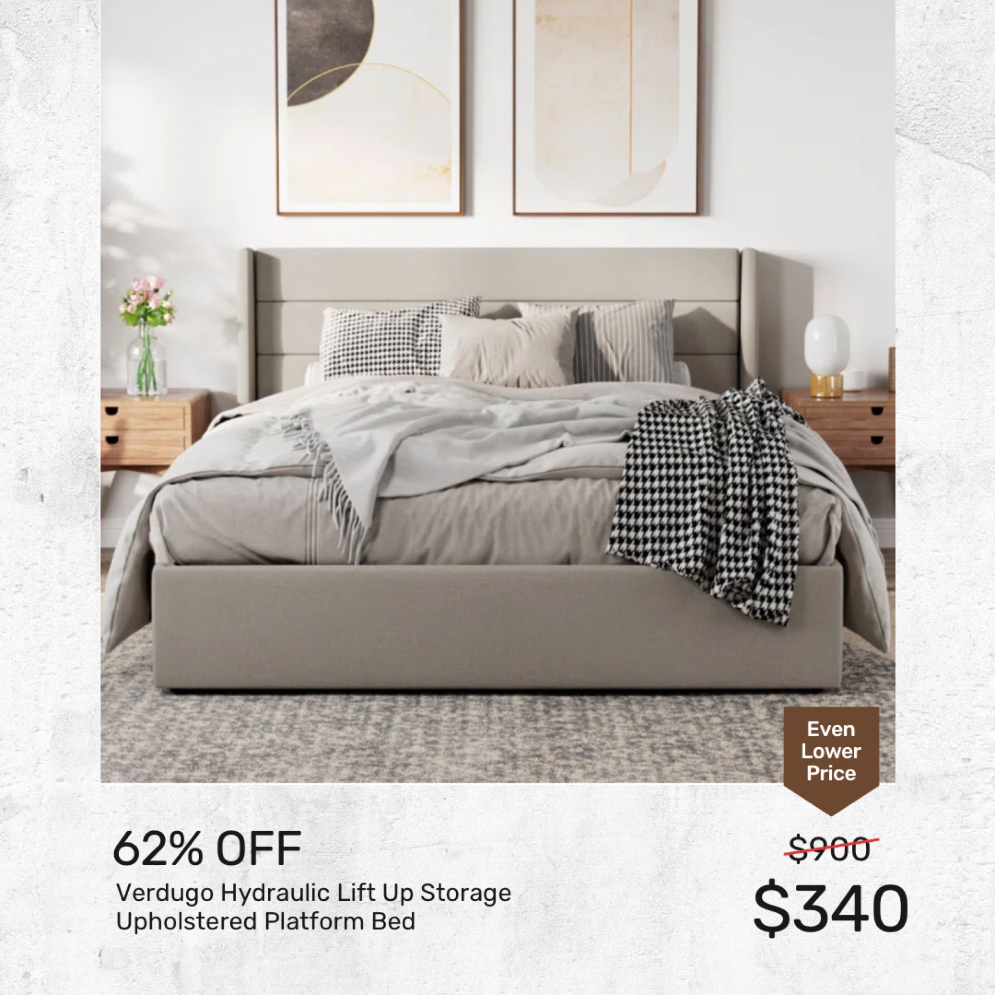 Upholstered platform bed, storage platform bed, platform bed, upholstered headboard, Wayfair sale, Labor Day sale, warehouse sale

#LTKhome #LTKsalealert