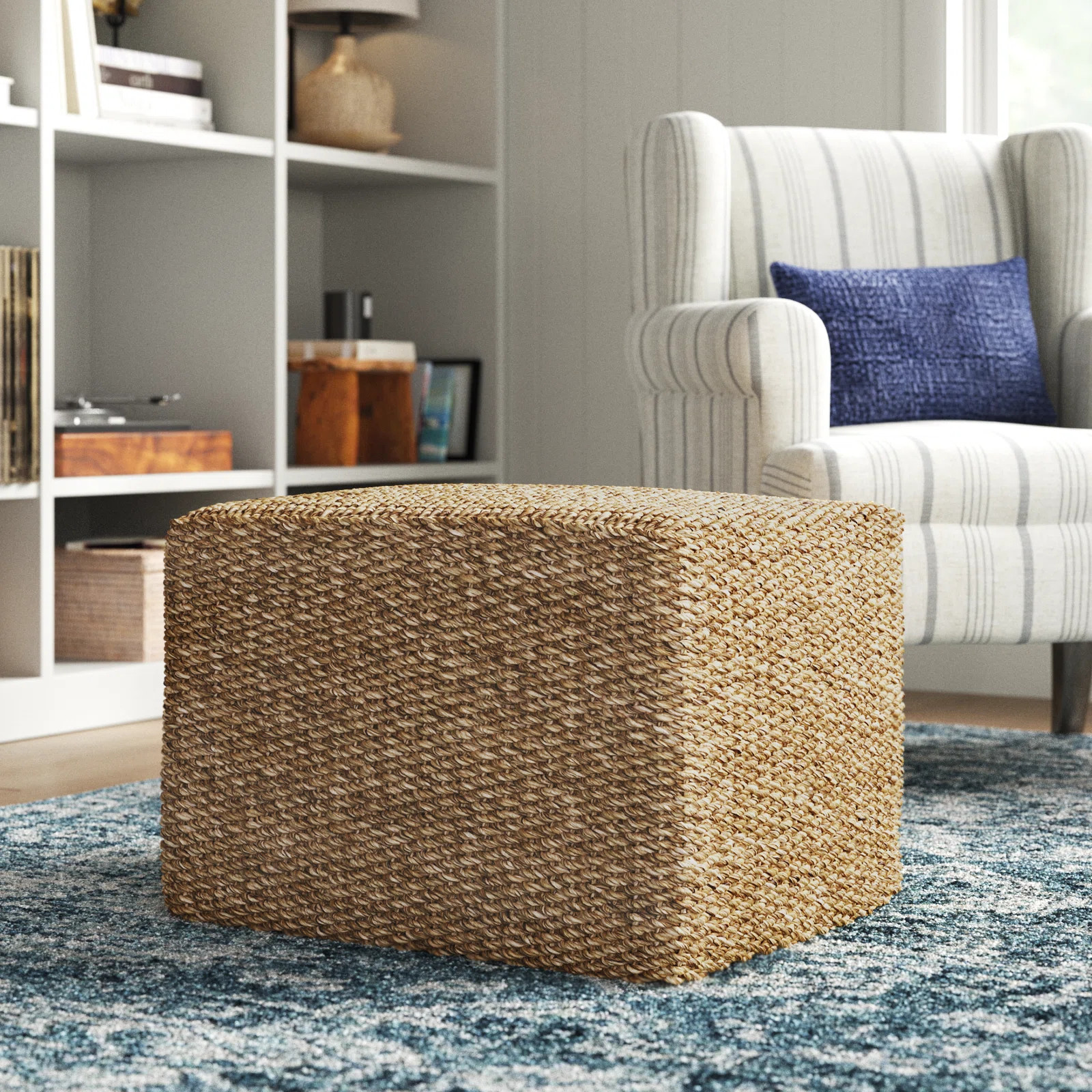 Sand & Stable Varney Outdoor Ottoman with Sunbrella® Cushion & Reviews | Wayfair | Wayfair North America