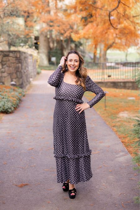 I’ve been seeing polka dots pop up all over and I’m loving the return of this classic print. This dress is 25% off today 