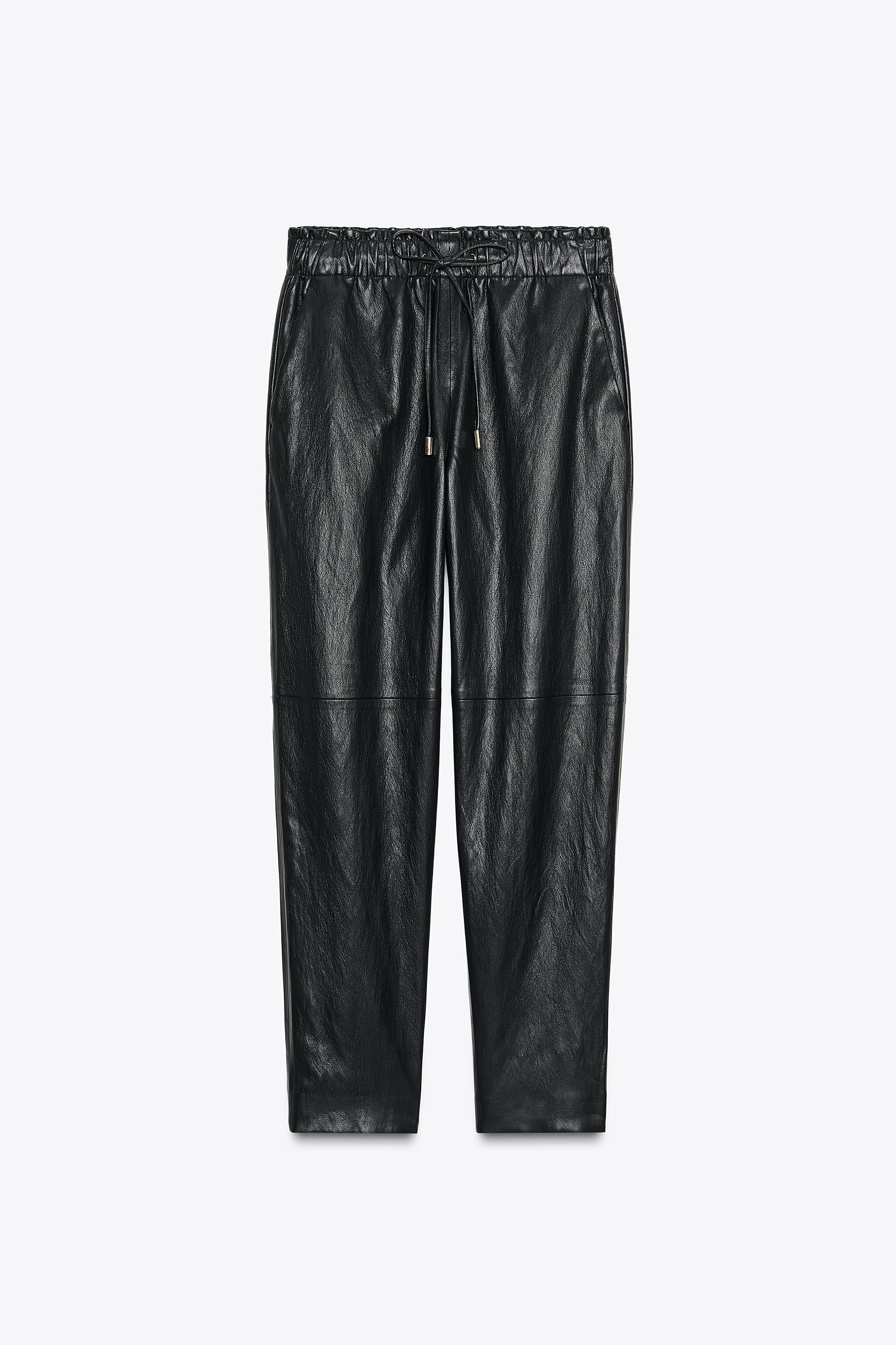 FAUX LEATHER PANTS | Zara US