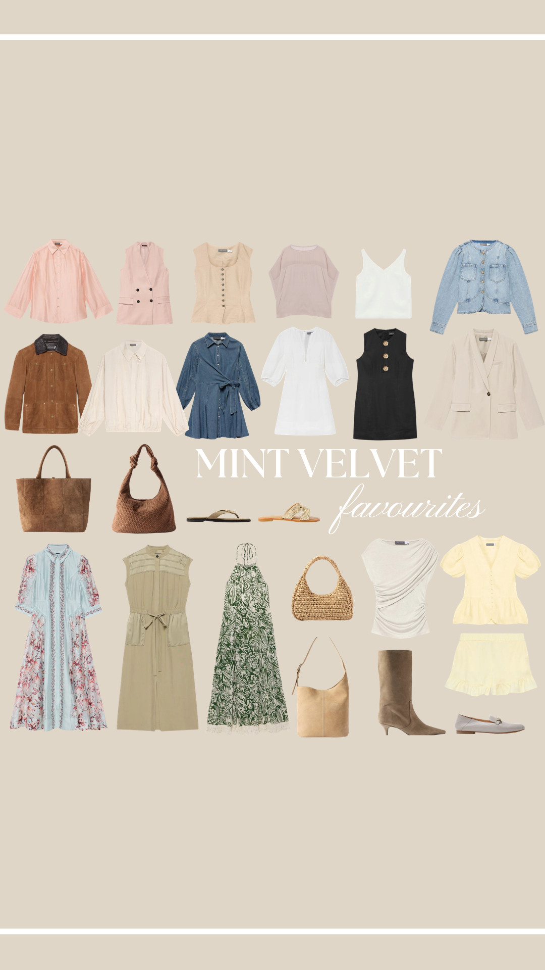 My Current Mint Velvet Faves

mint velvet favourites, mint velvet edit, neutral outfit ideas, spring capsule wardrobe, soft pastel layers, easy everyday outfits, dresses and denim, chic work to weekend looks, suede tote bag, knee high boots, summer sandals, 

 #LTKuk #LTKspring #LTKeurope