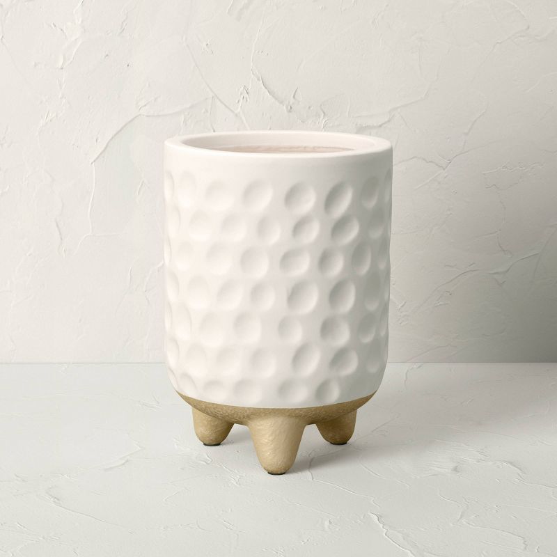 11.42" Indoor/Outdoor Earthenware Ceramic Planter Cream - Opalhouse™ designed with Jungalow™ | Target