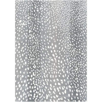 Elsberry Animal Print Handmade Tufted Wool Gray Area Rug | Wayfair North America