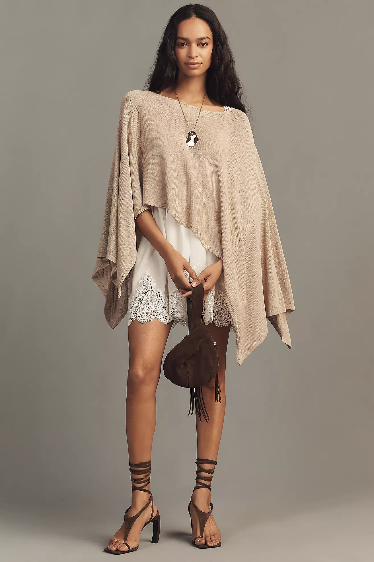 Mare Mare Thin Knit Poncho | Anthropologie (US)