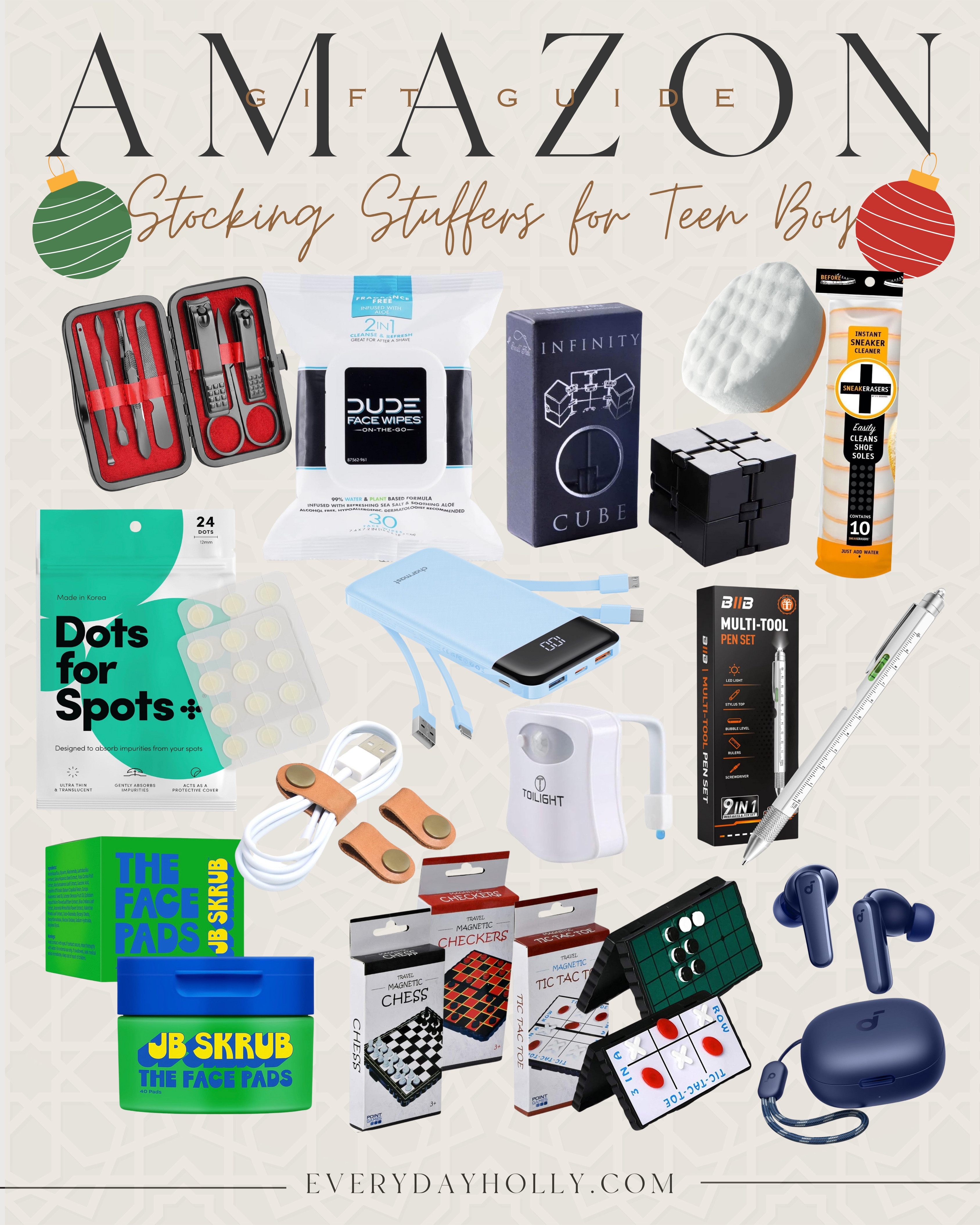 Stocking Stuffers For Teen Boys


Christmas Gifts  Holiday Gifts  Gifts For Boys  Dude Wipes  Seasonal Gifting  Portable Chargers  Sneaker Cleaner  Beats Earplugs  Teen Boy Essentials  EverydayHollyy

#LTKHoliday #LTKSeasonal #LTKGiftGuide