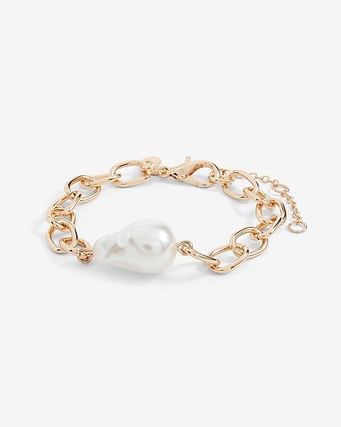 Organic Pearl Chain Bracelet | Express