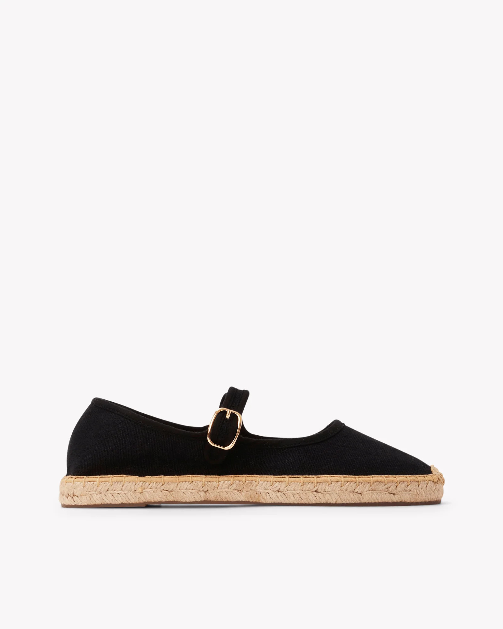 The Mary Jane Espadrille | Noche Black Woven Women's Espadrilles | Soludos