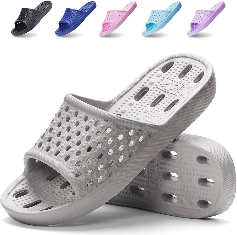 Shower Shoes Quick Drying Non-Slip Comfortable Men Women House Slippers | Amazon (US)