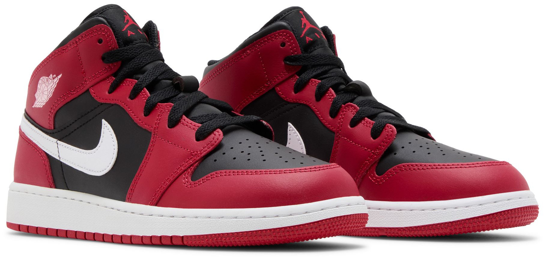 Air Jordan 1 Mid GS 'Gym Red Black White' | GOAT