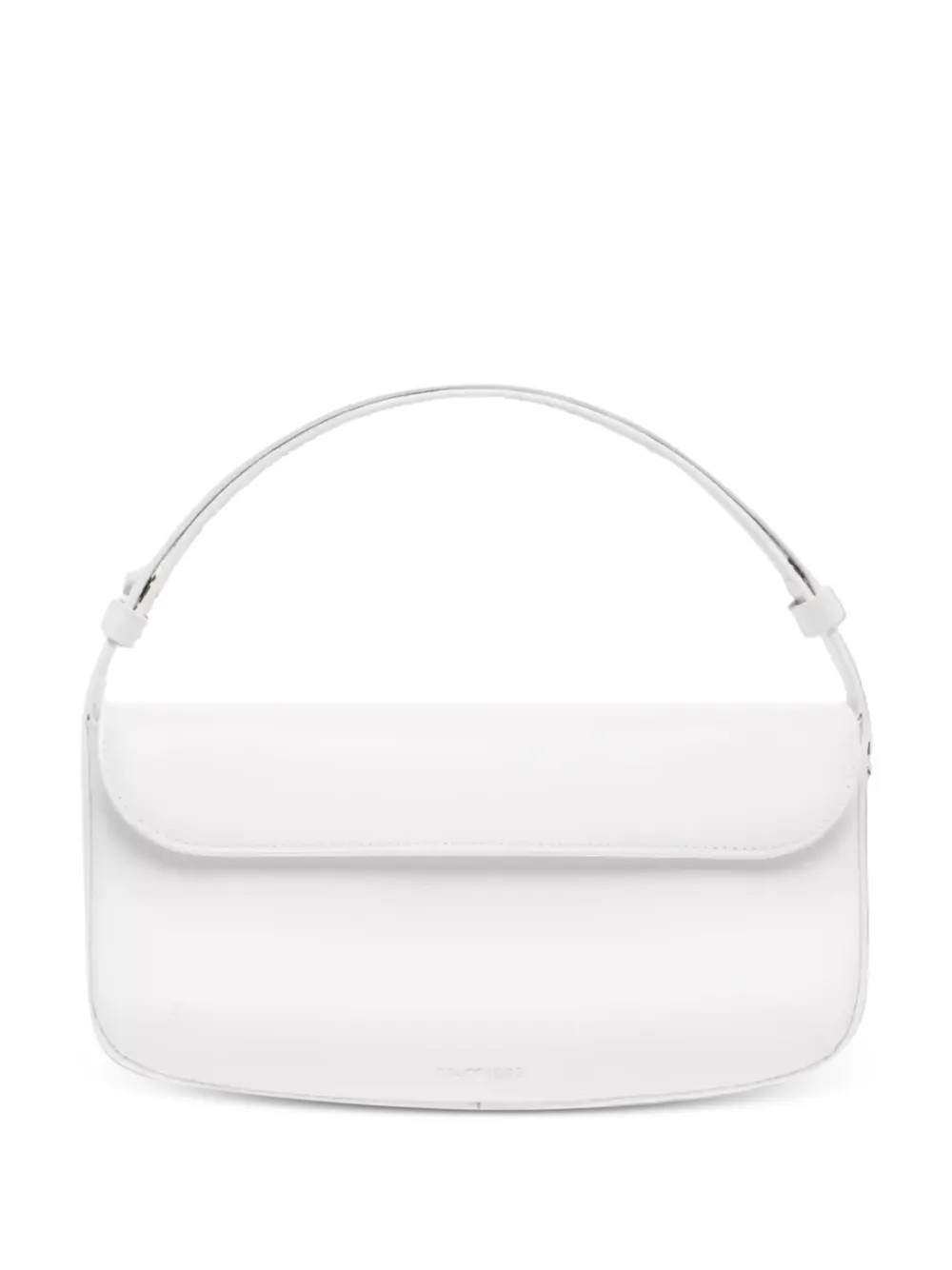 Courrèges curved-flap shoulder bag - White | Farfetch Global