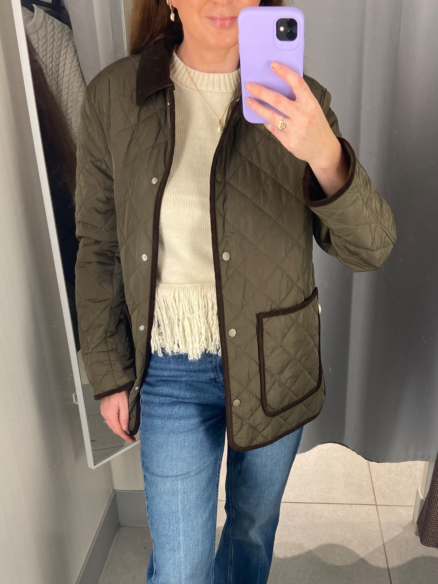 Sharing with you another way to style the Khaki H&M Quilted Jacket, a wonderful Autumn Staple 🍂🤎🐎 H&M are currently have 15% off for members for 24 hours only and the perfect excuse to treat yourself quilted jacket H&M, quilted jackets, flare jeans, flare jeans outfits, autumn jacket  #LTKAutumn

#LTKSeasonal #LTKOver40 #LTKSaleAlert