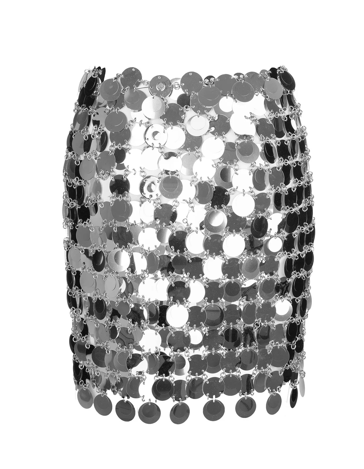 Paco Rabanne Asymmetric Circular-Disc Mini Skirt | Cettire Global