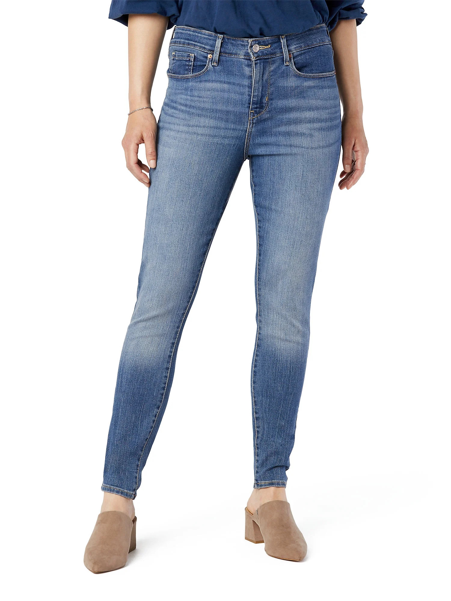Signature by Levi Strauss & Co. Women's and Women's Plus Mid Rise Skinny Jeans | Walmart (US)