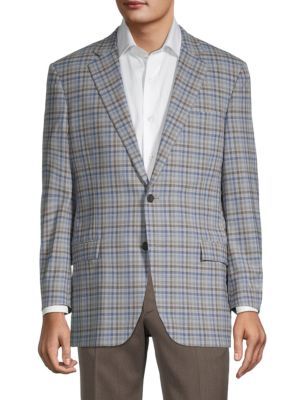 Madison Relaxed-Fit Plaid Wool Sportcoat | Saks Fifth Avenue OFF 5TH