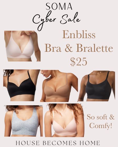 Soma Enbliss Bra and Bralette $25 sale!!! 

#LTKCyberWeek #LTKsalealert #LTKover40