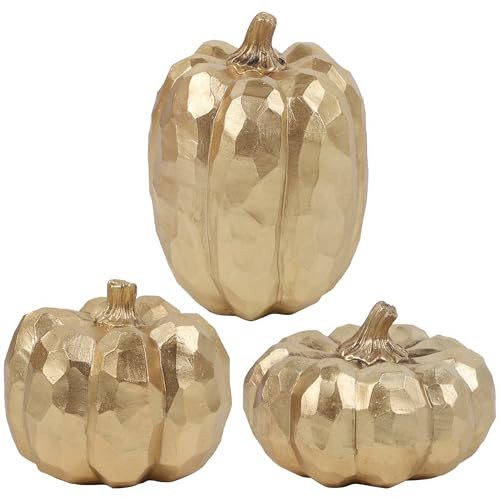 winemana Fall Decor Indoor Fake Pumpkins- Set of 3 Thanksgiving Table Decorations, Artificial Pum... | Amazon (US)