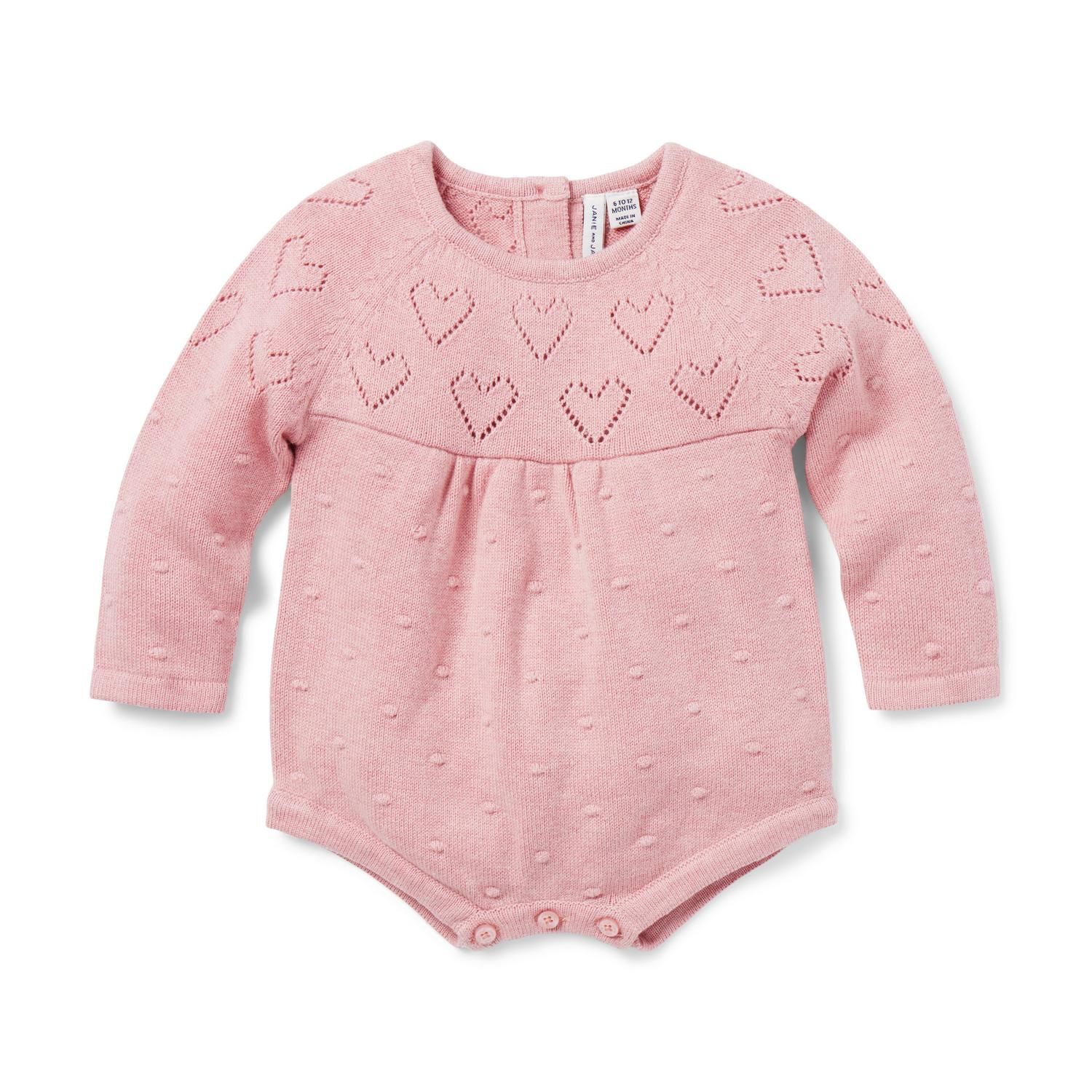 Baby Heart Sweater Romper | Janie and Jack