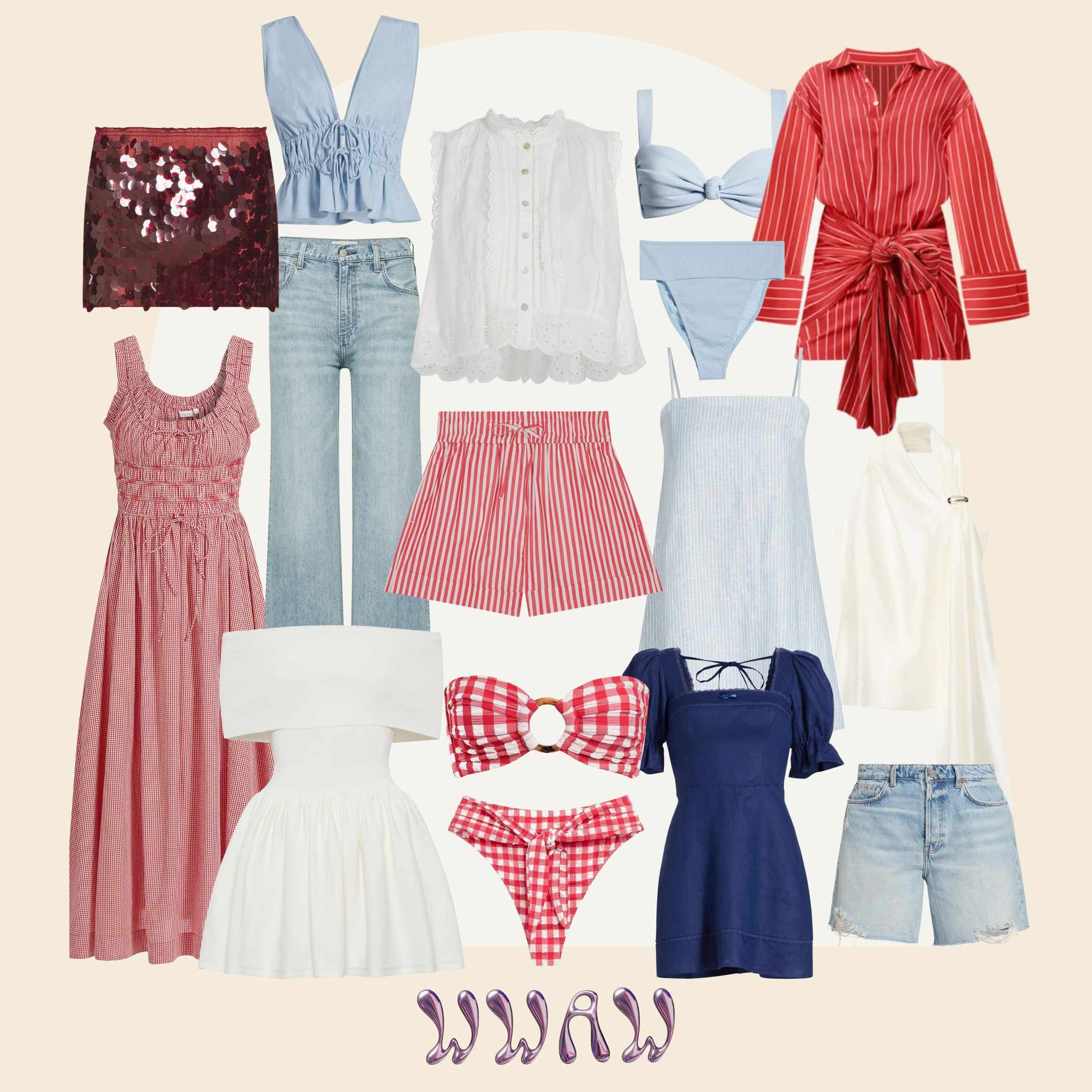 4th of July 🍒🤍July

#LTKFindsUnder100 #LTKStyleTip