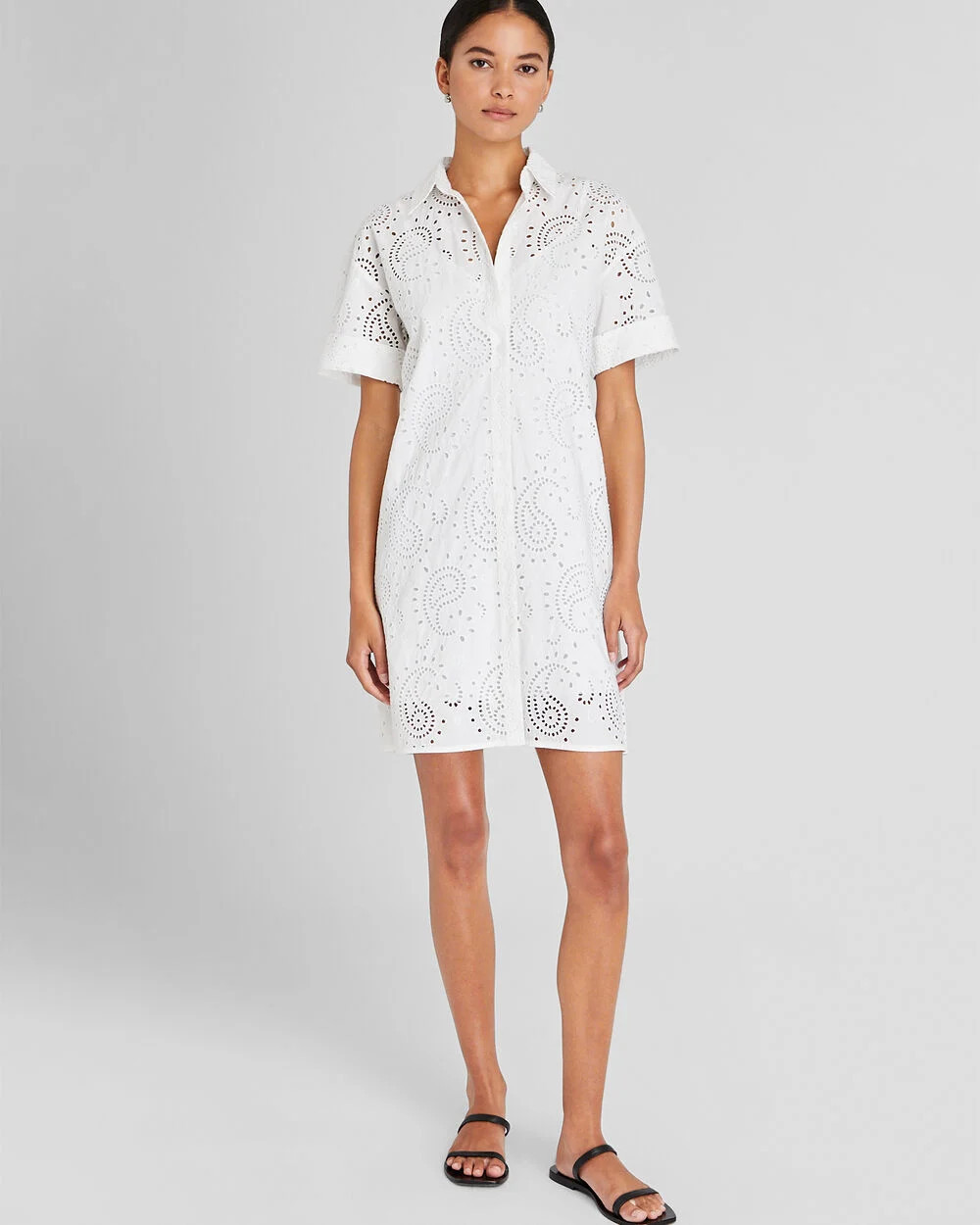 Eyelet Shirt Dress | Club Monaco (Global)