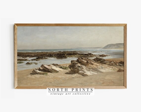 Samsung Frame TV Art  Vintage Coastal DIGITAL Painting | Etsy | Etsy (US)