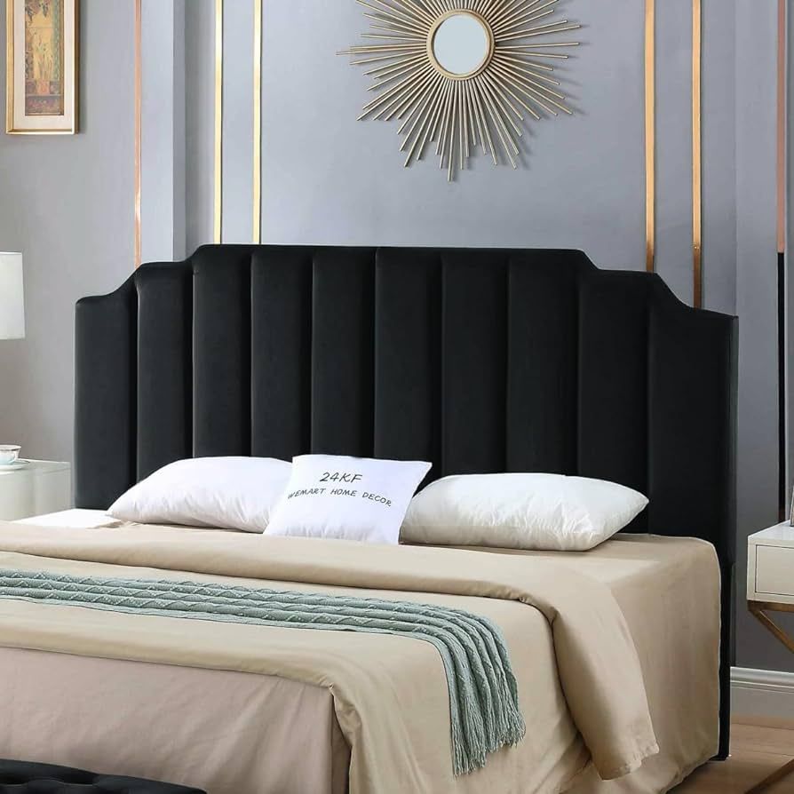 24KF Modern Velvet Upholstered King/Cal King Headboard, Tufted Headboard for King/Cal King Bed, M... | Amazon (US)