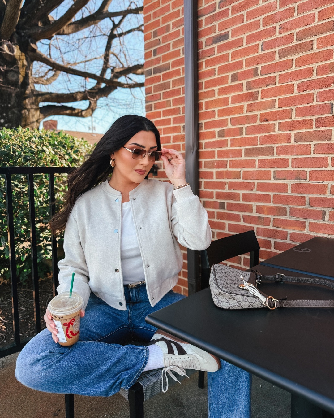 Everyday outfit on repeat. Amazon neutral bomber jacket for easy layering, baggy jeans I wear nonstop, and classic sneakers for an effortless casual look. True everyday staples.

#LTKootd #LTKdayinmylife #LTKSeasonal