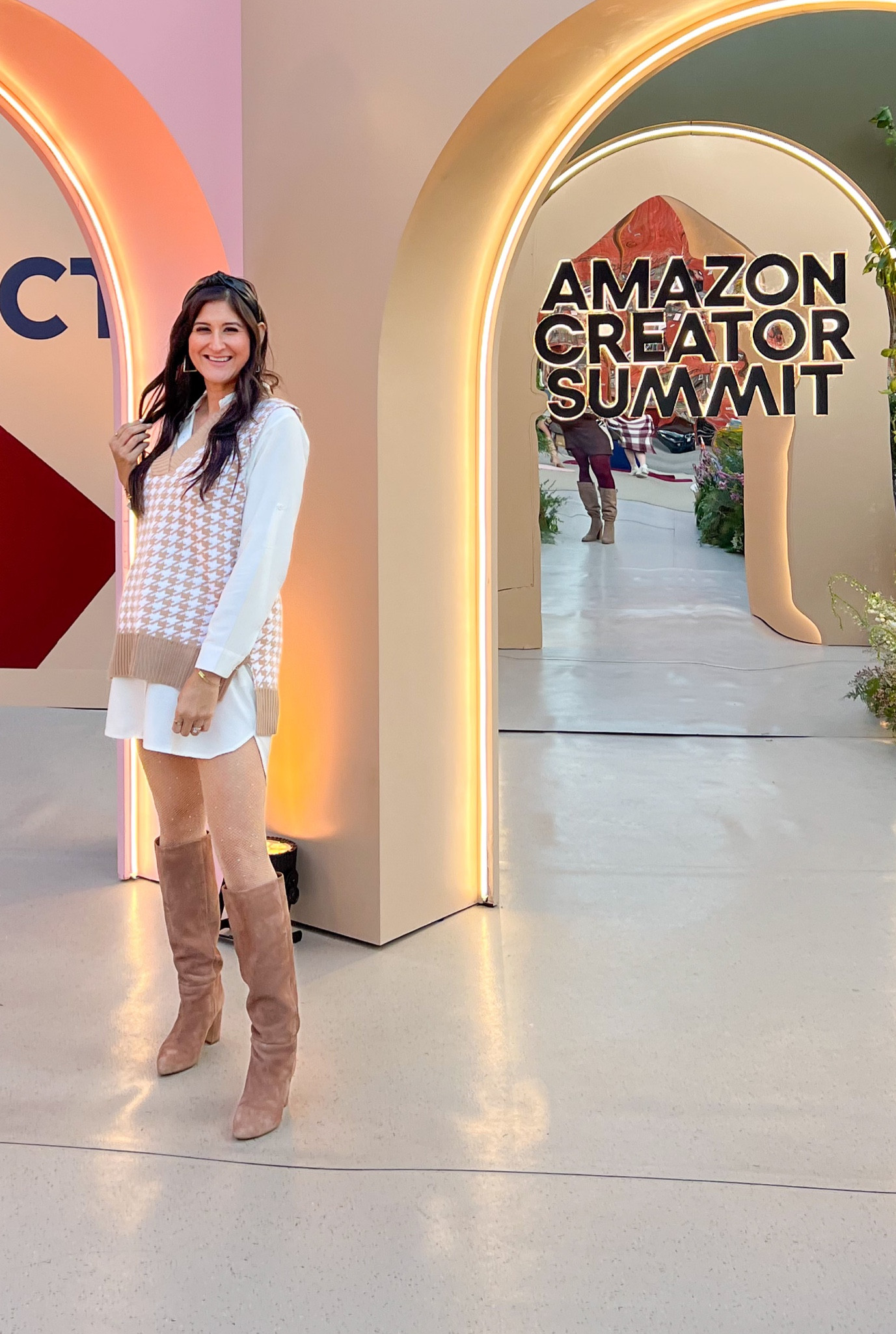 18 weeks pregnant, this button down shirt dress is too cute! I paired it with a sleeveless sweater vest. Wearing a small in all clothing.

#LTKHoliday #LTKSeasonal #LTKbump