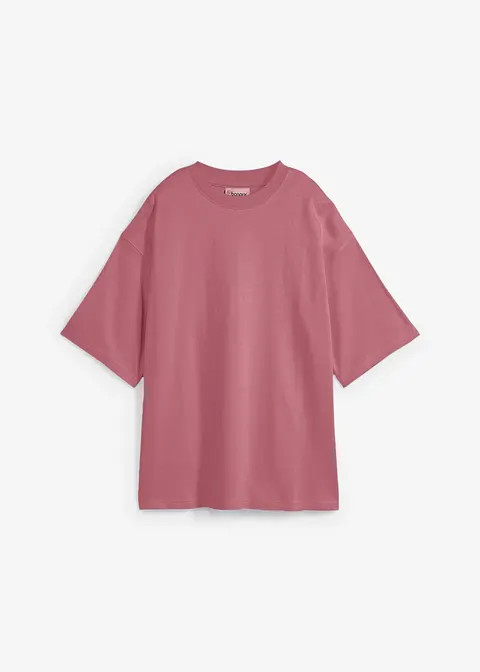 Modernes Oversize Shirt aus schwerer Bio-Baumwolle - lila - Damen | Bonprix DE