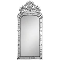 Ren-Wil 43 x 19 x 3 Inch Mounted Wall Mirror, Large, All Glass | Amazon (US)