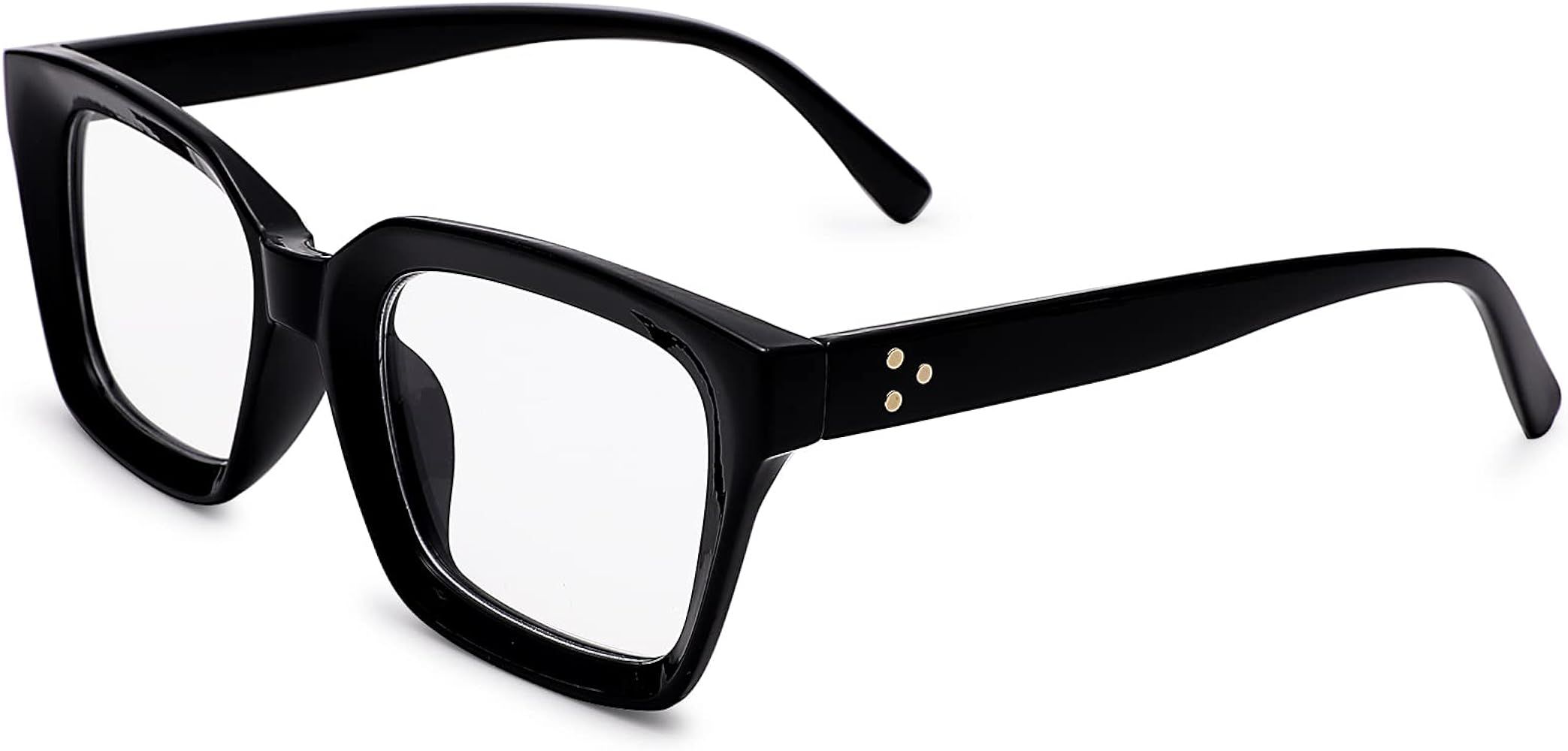 COASION Blue Light Blocking Eyeglasses Classic Thick Square Rim Frame Eyewear for Women Men | Amazon (US)