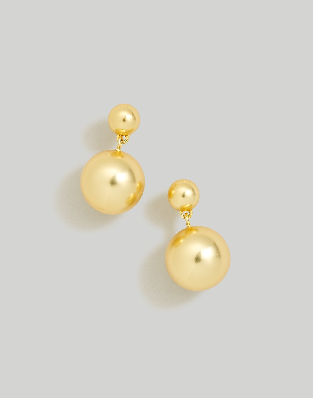 Double Orb Drop Earrings | Madewell
