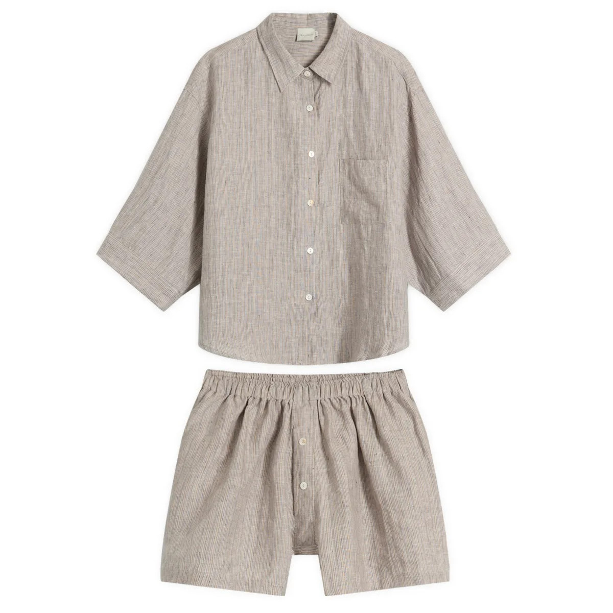 Deiji Studios Women's 03 Linen Set in Haze Blue, Size XX-Small | END. Clothing